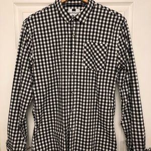 Topman Gingham Button Down Shirt